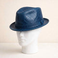 Blue Leather Fedora
