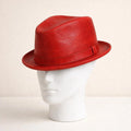 Red Leather Fedora