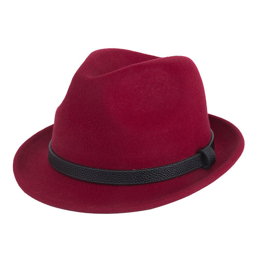 Burgundy Fedora