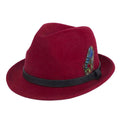 Burgundy Fedora