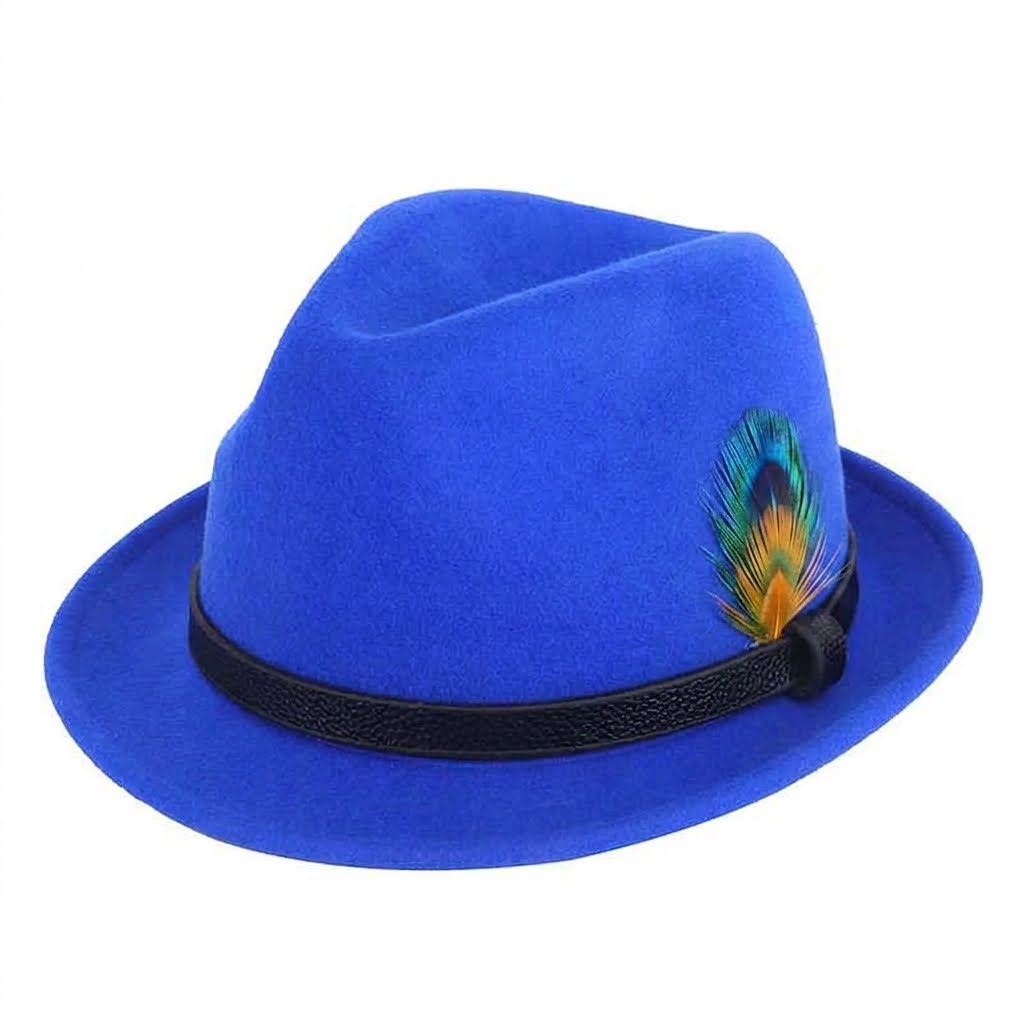 Middle Blue Fedora